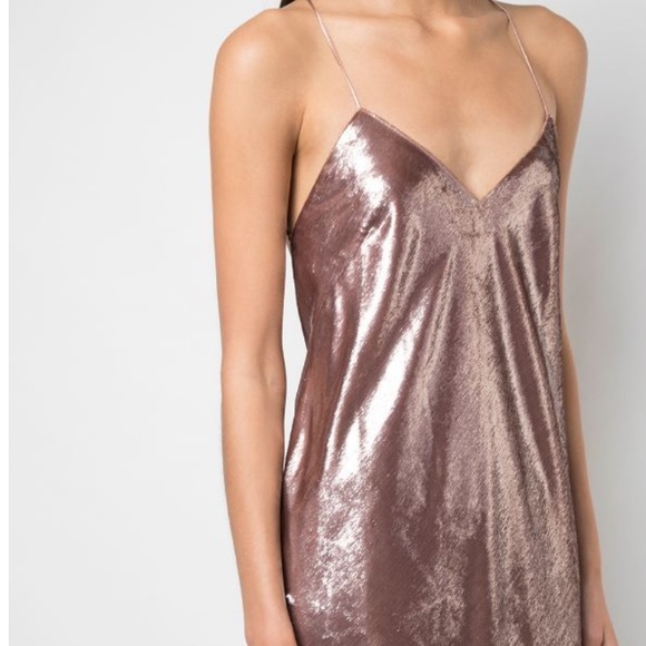 NWT Michele Mason Bias Midi Dress in “Mauve” - Picture 3 of 8